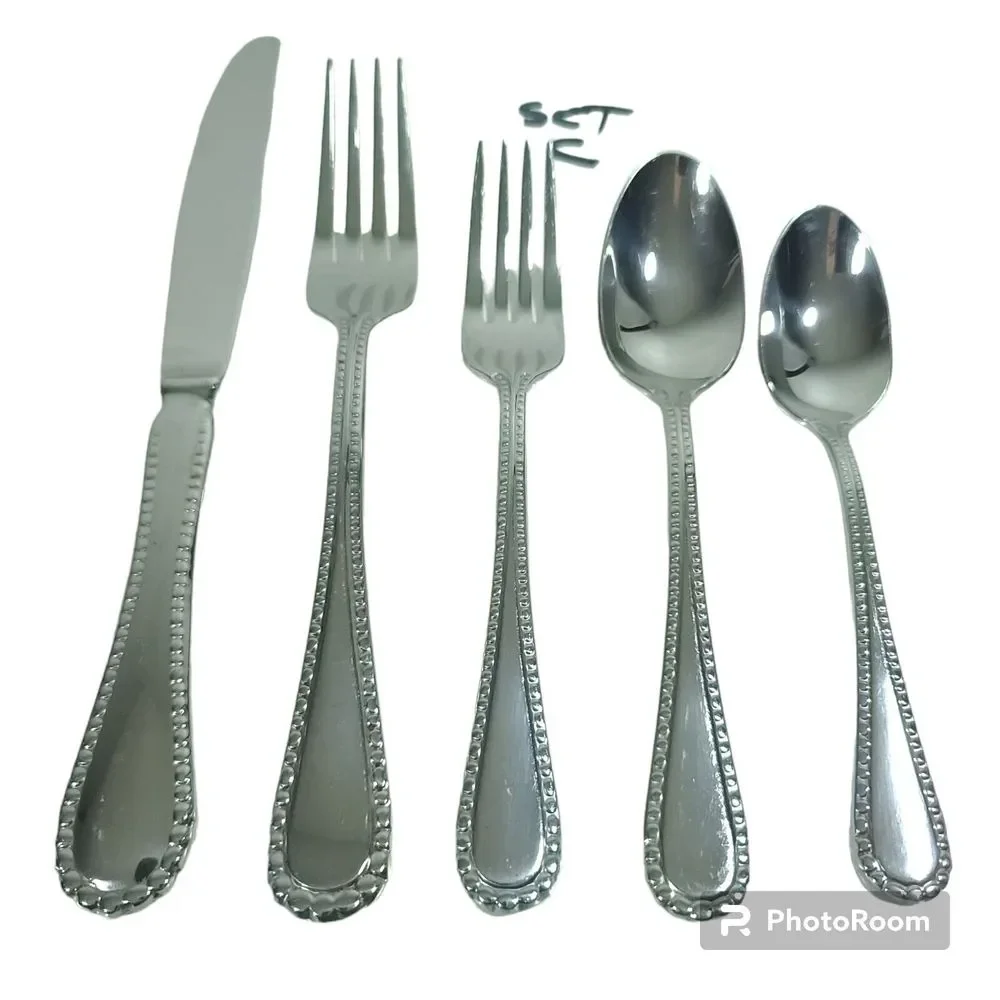 Oneida Pebblebrook Silverware Single Set Of Five Pices